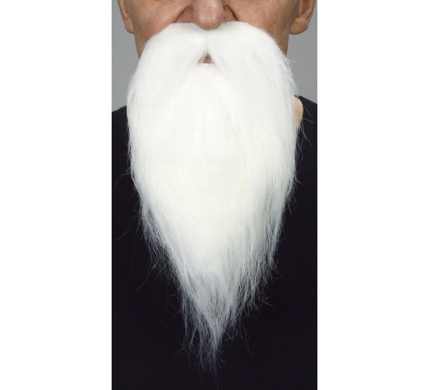 Baffi con barba bianca