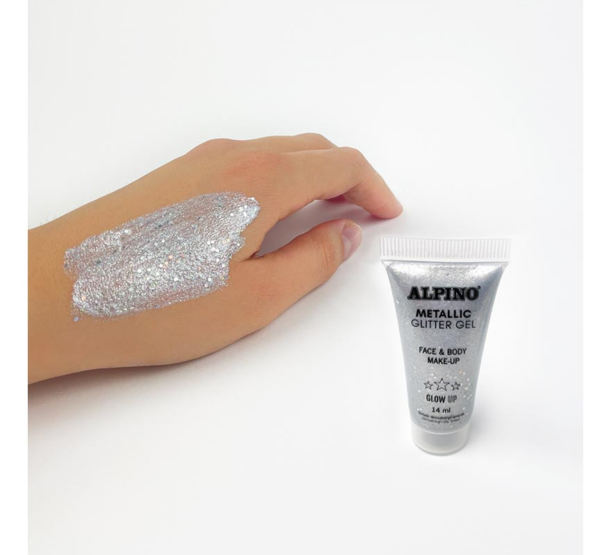 Blister de Gel Glitter Metálico 14 ml em várias cores