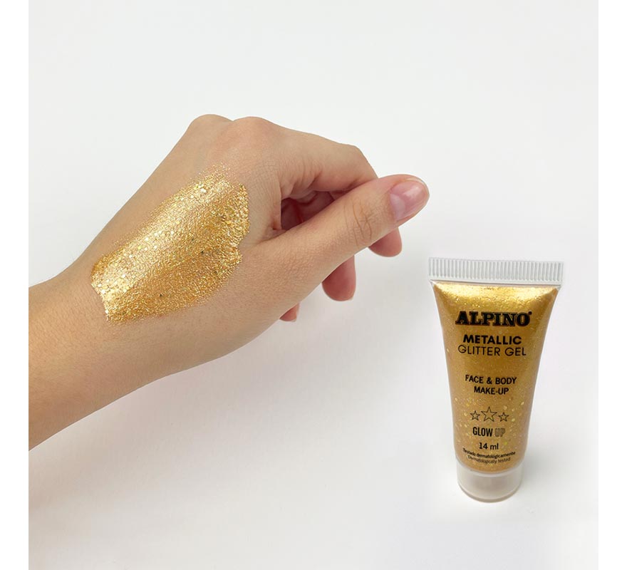 Blister de Gel Glitter Metálico 14 ml em várias cores