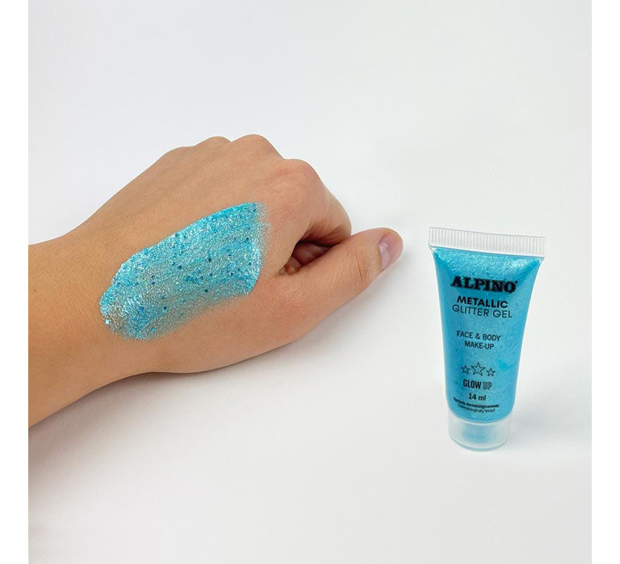 Blister de Gel Glitter Metálico 14 ml em várias cores