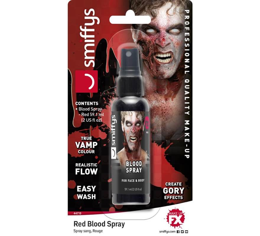 Blister de Sangre en spray roja para Vampiro de 59,1 ml.