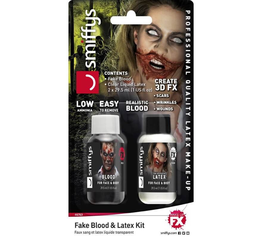 Blister de Sangre y Látex para Zombie de 29,5 ml.
