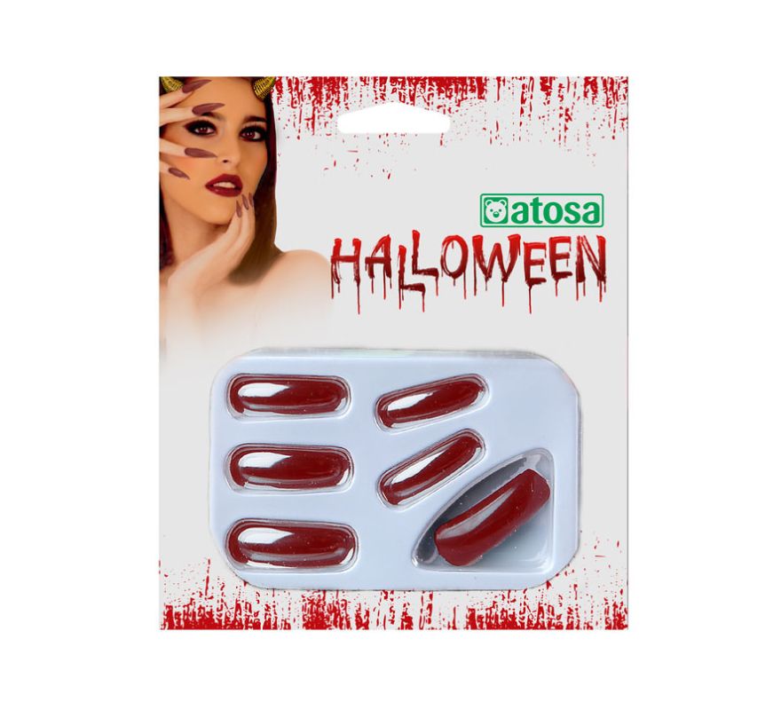 Blister de unhas compridas para o Halloween em 3 cores