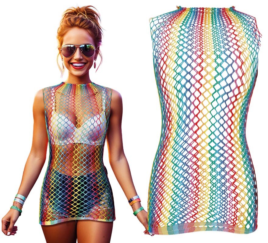 Body de Rejilla multicolor para mujer