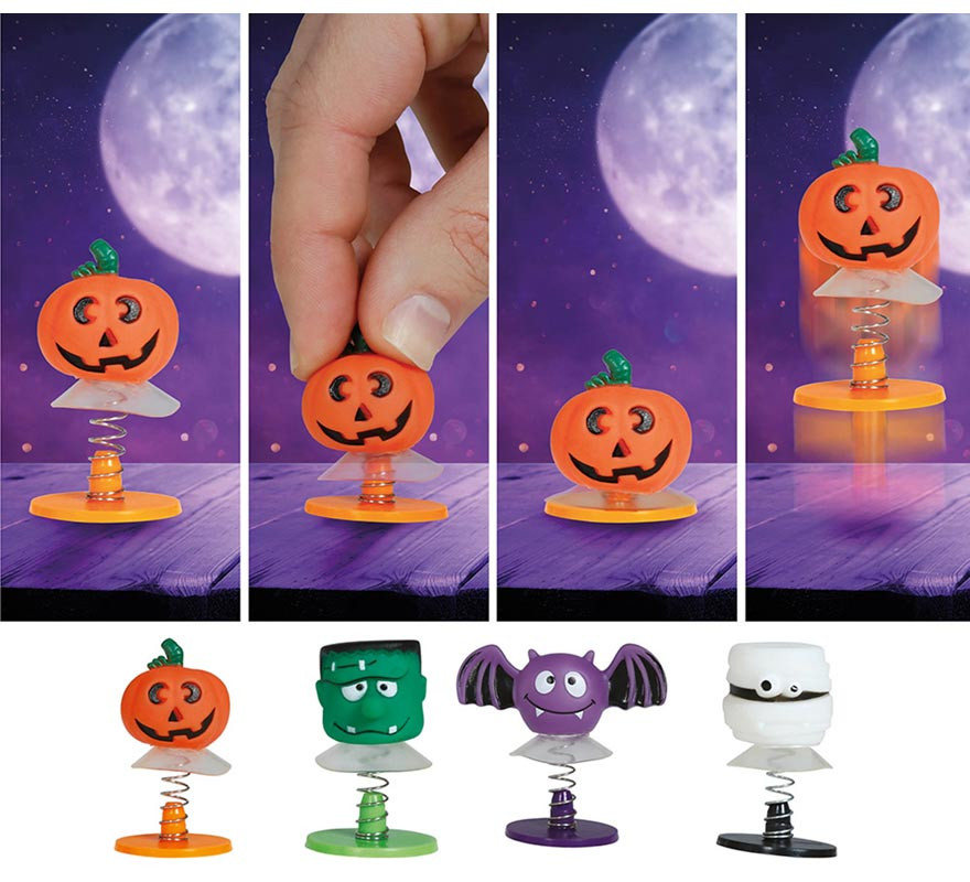 Bag of 4 Halloween Jumping Dolls 4.5 cm