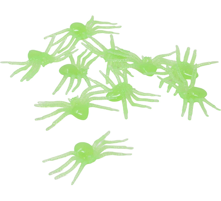 Bolsa de 10 Arañas Fluorescentes de 5 cm