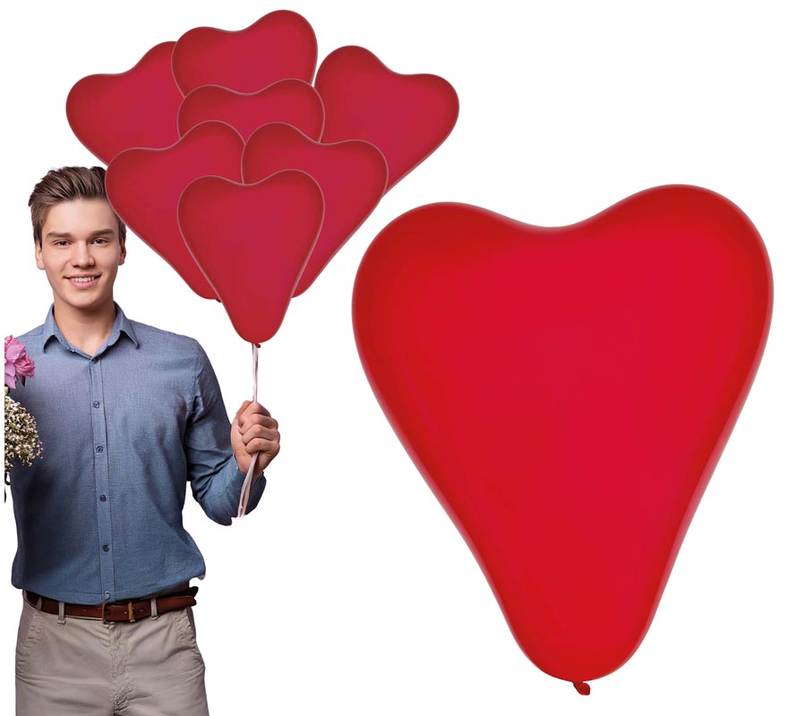 Bolsa de 10 Globos Corazón