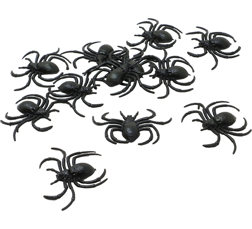 Bolsa de 12 Arañas de 7 cm