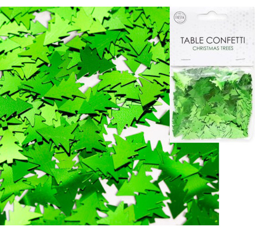 Sachet de 14 g Confettis de Table Sapin de Noël Vert