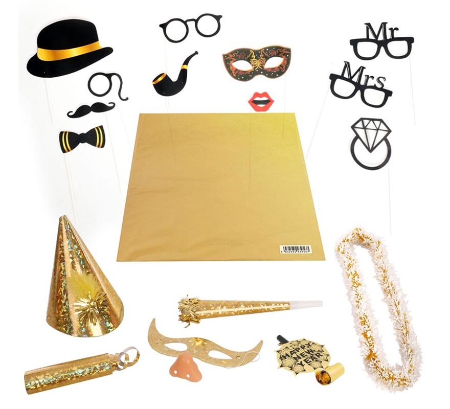 Gold metallic party bag Gold metallic party bag