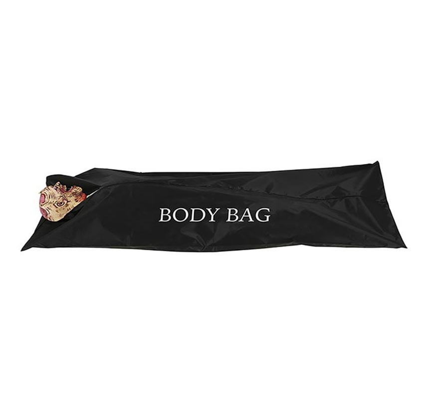 Black Morgue bag with closure