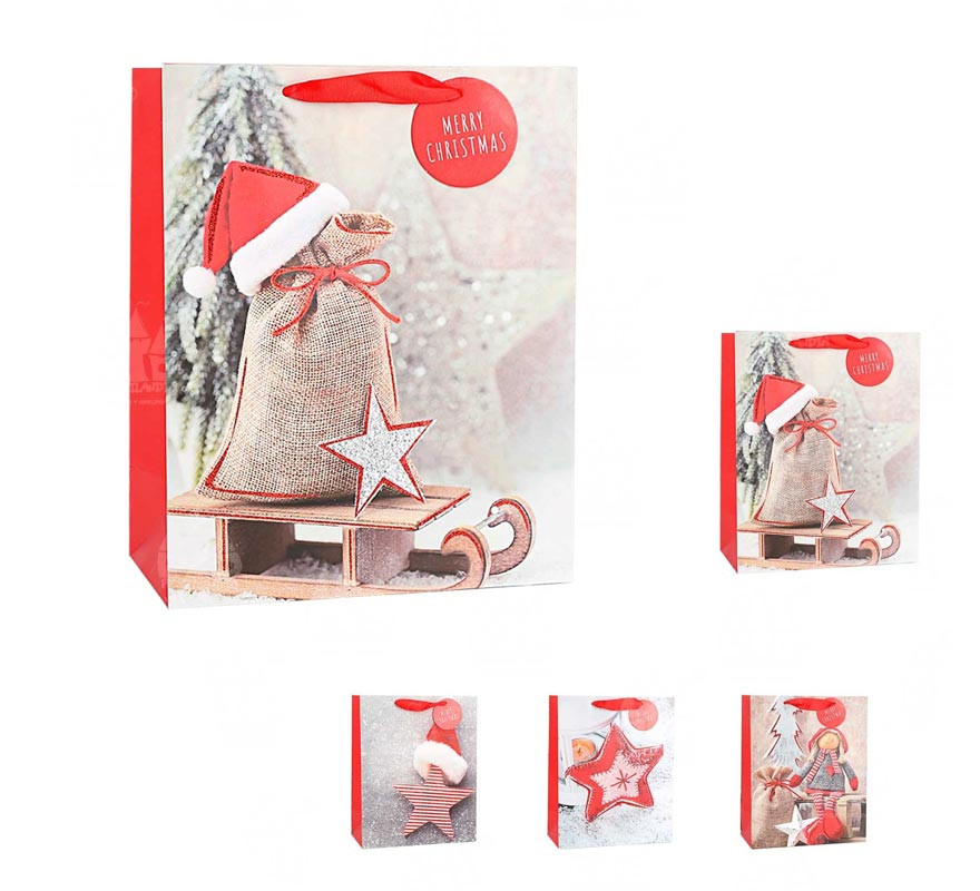 Bolsa de Regalo navidad de 23X18X10 cm