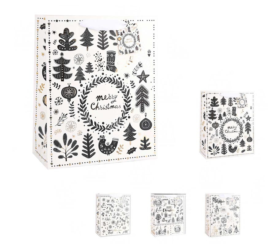 Winter Xmas Gift Bag 32X26X12.5 cm