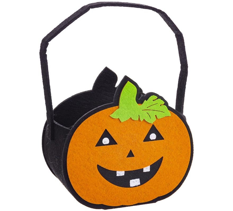 Felt Pumpkin Candy Bag 14x8.50x15 cm