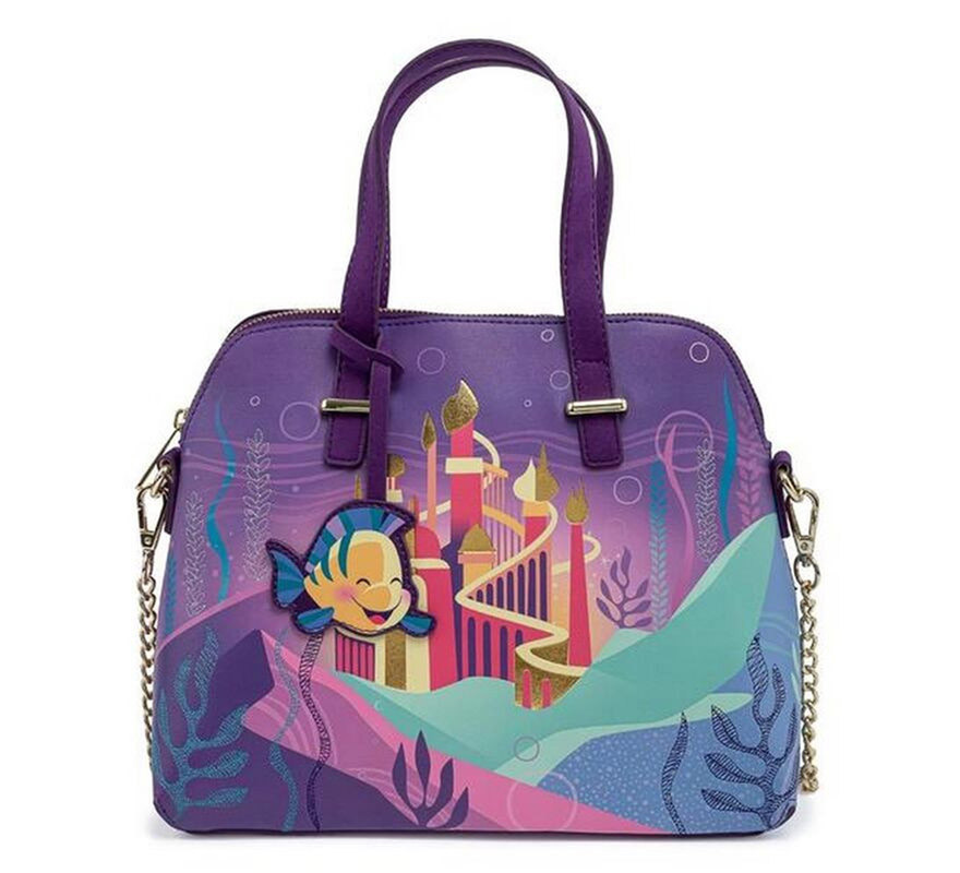 The Little Mermaid Castle Loungefly Shoulder Bag