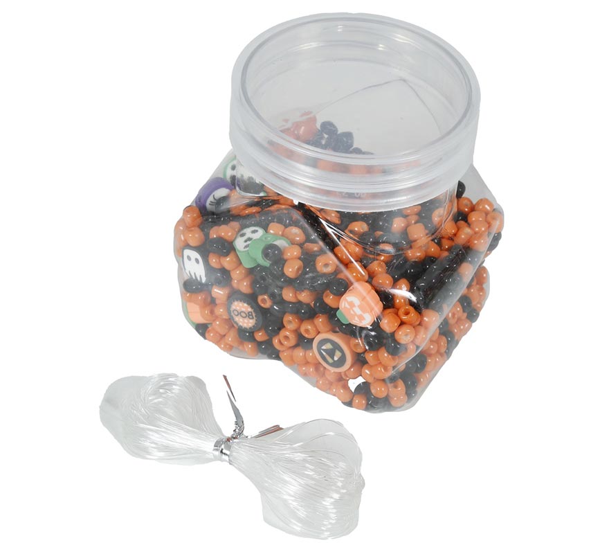 Jar of 1300 Halloween Bracelet Pieces
