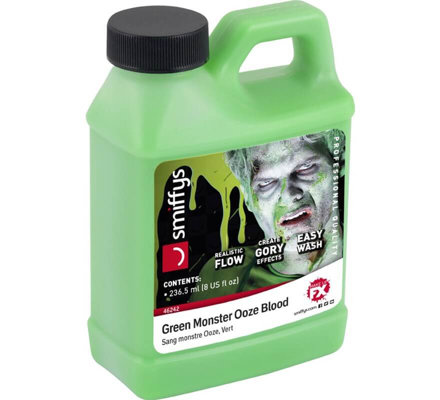 Botella de Sangre supurada verde de 236,5 ml