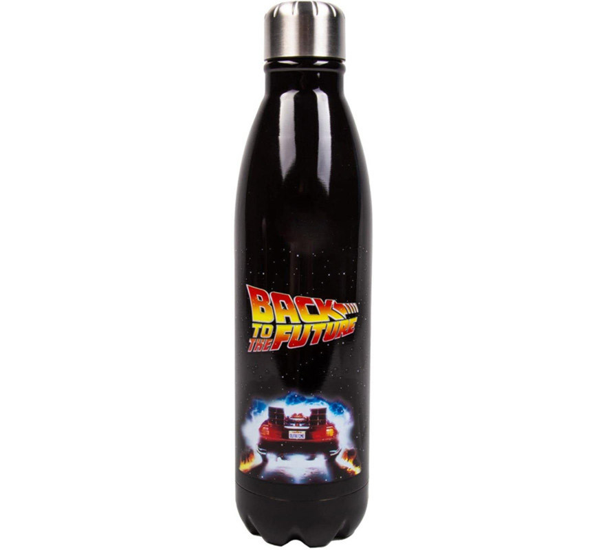 Metal bottle Back to the Future Delorean