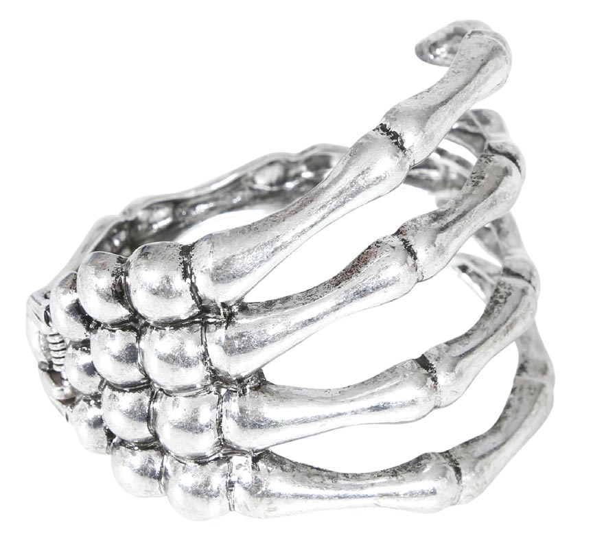 Silver Metal Skeleton Bracelet