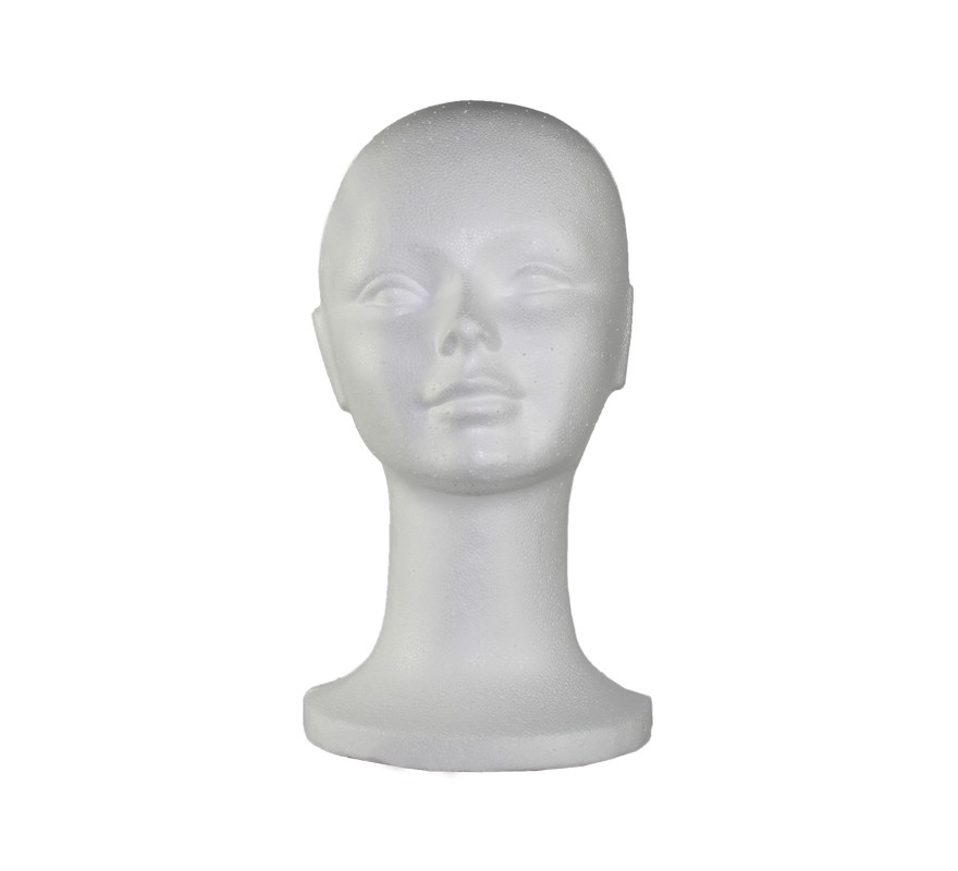 Modello di testa in schiuma di polistirolo da donna modello pratico di testa  di manichino polistirolo leggero e durevole moda per viaggi a casa e salone  - AliExpress