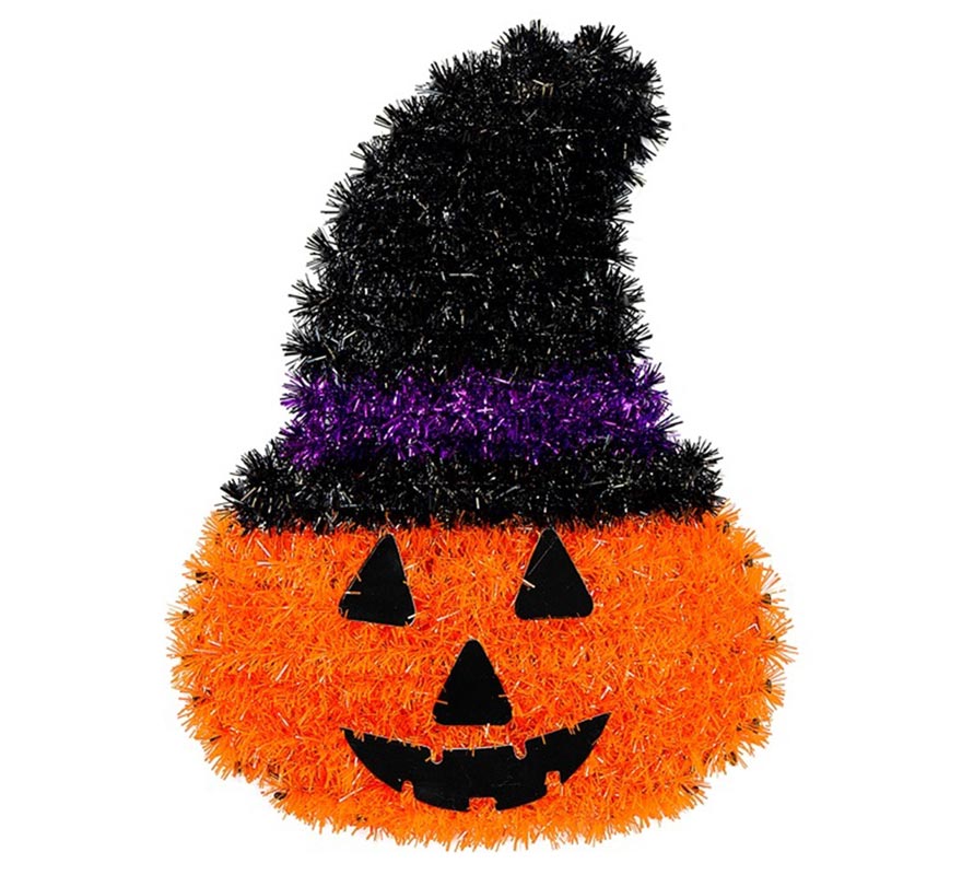 Calabaza con Sombrero de Oropel 39x29 cm