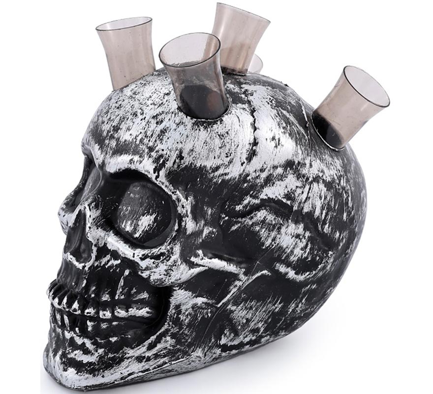 Skull with Test Tubes