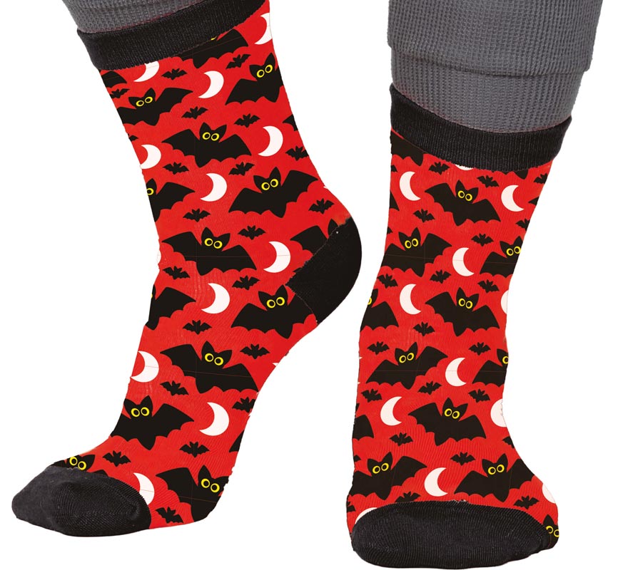 Halloween Bat Socks in sizes 22 to 48