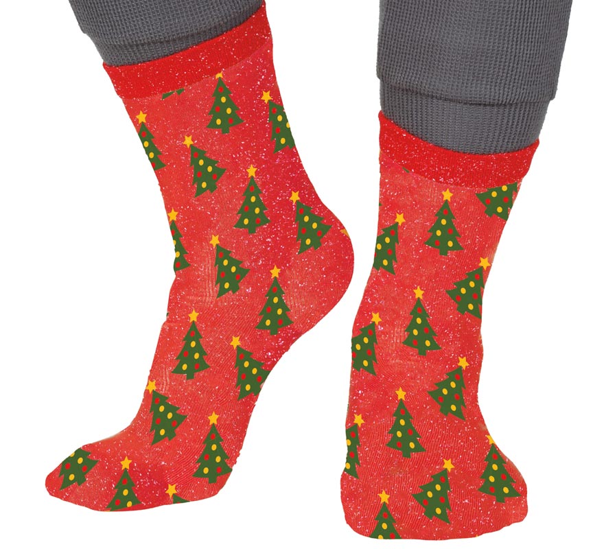 Chaussettes de Noël pailletées en tailles 22 à 41