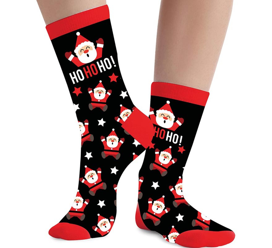 Ho Ho Ho Christmas Socks Size 22-28 Kids