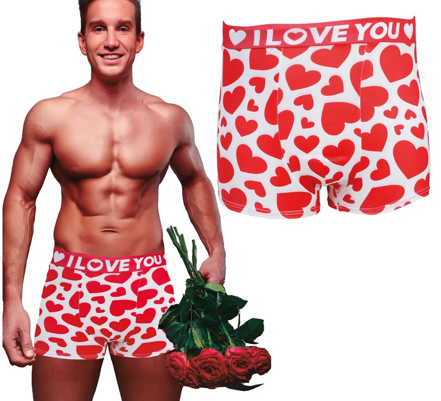 Calzoncillos I Love You para hombre