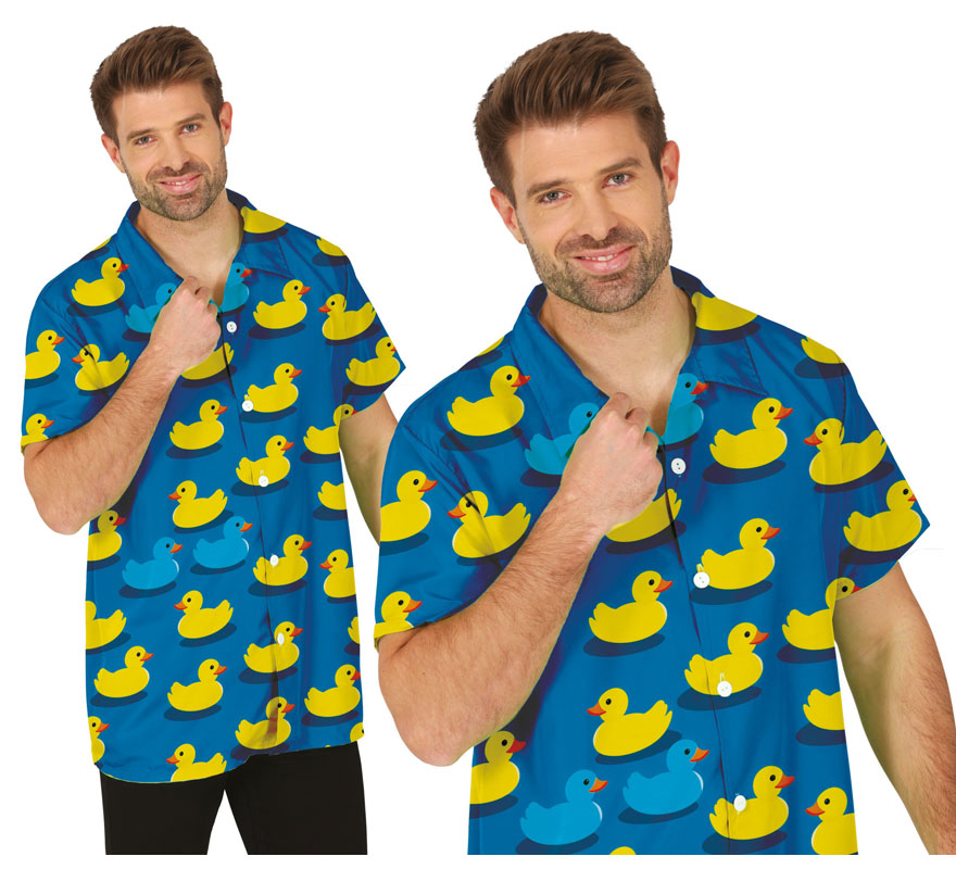 Adult Rubber Ducks Blue Shirt