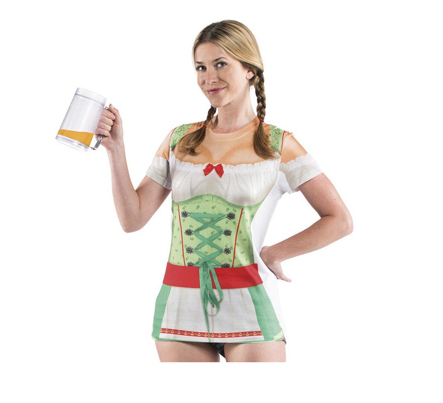 Camisa de Tirolesa Oktoberfest Deluxe para mujer