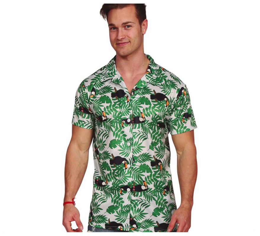 Camisa Hawaiana Palmeras hombre
