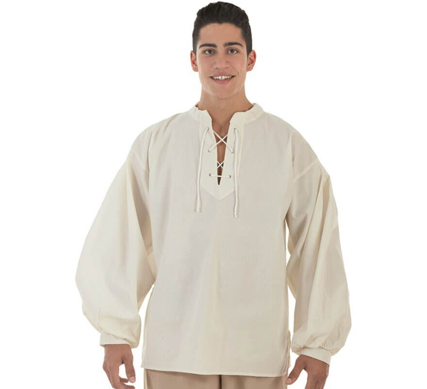 Camicia Uomo Con Volant Medievale Gotica, Slim Fit, Collo Alto, Vintage, Per Matrimoni E Cosplay, Nero