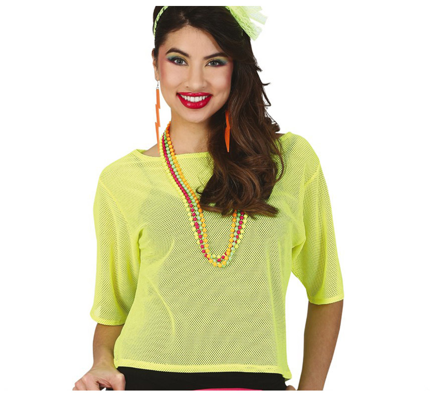 Neon mesh or mesh t-shirt in various colors