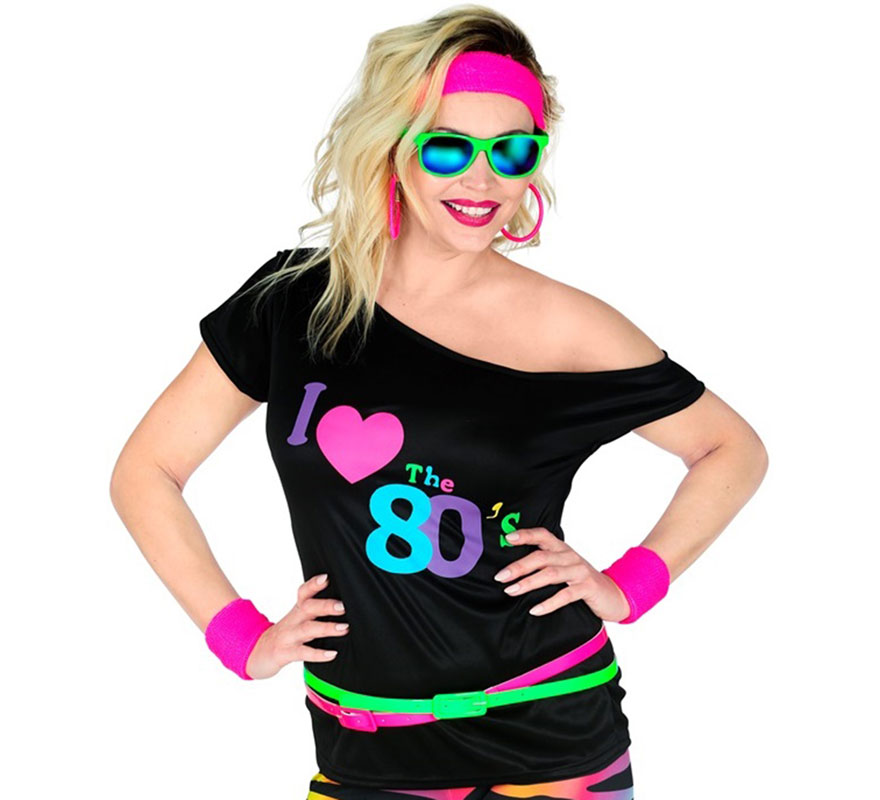 Camiseta feminina disco dos anos 80