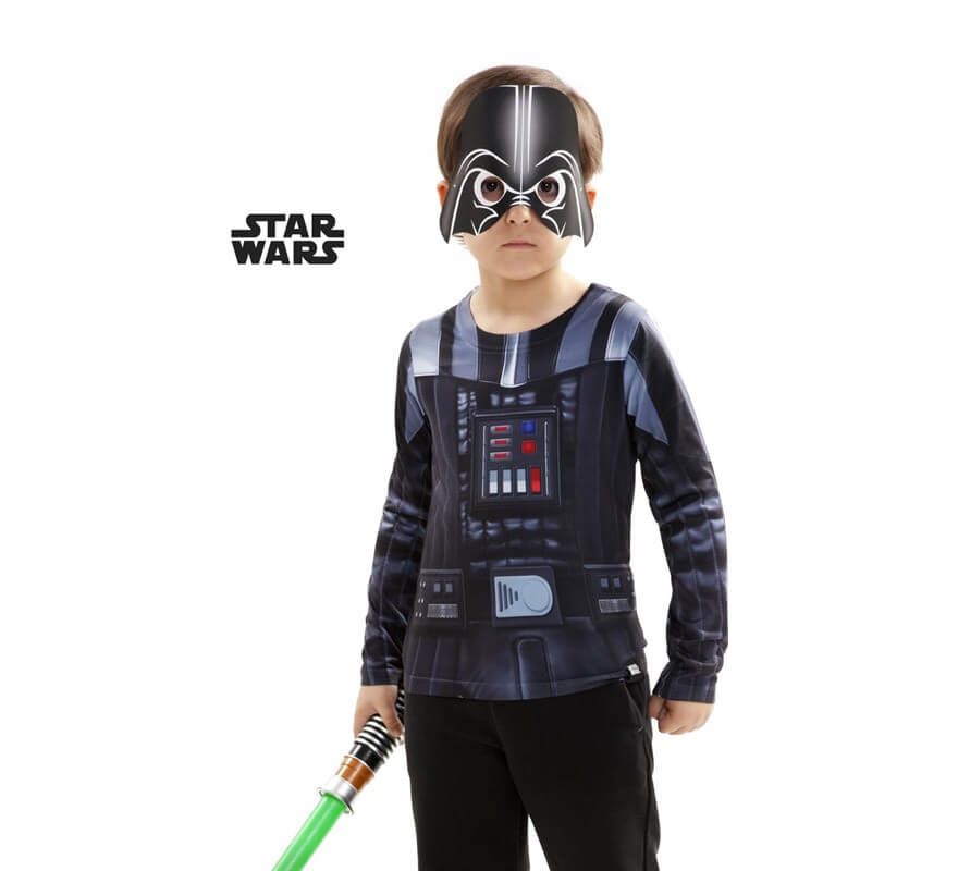 Camiseta disfraz Darth Vader de Star Wars para niño