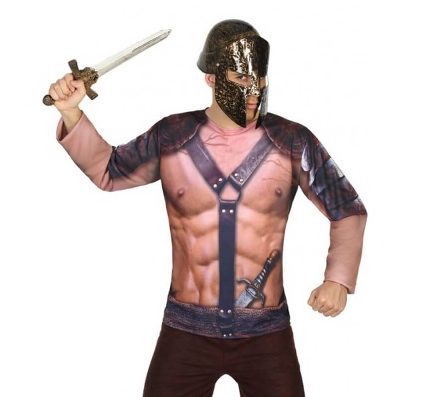 Camiseta disfraz de Gladiador para hombre