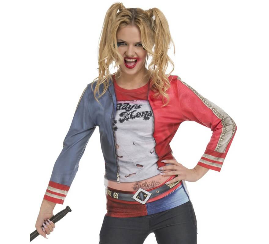 Déguisement T-Shirt Harley Quinn pour femme