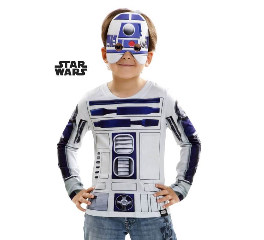 Camiseta disfraz R2-D2 de Star Wars para niño