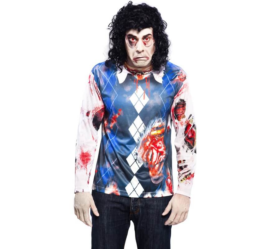 Camiseta disfraz Zombie para hombre para Halloween