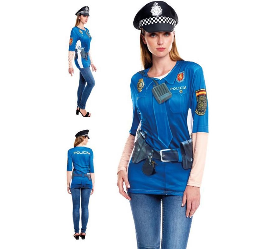 Camiseta Policia Mujer