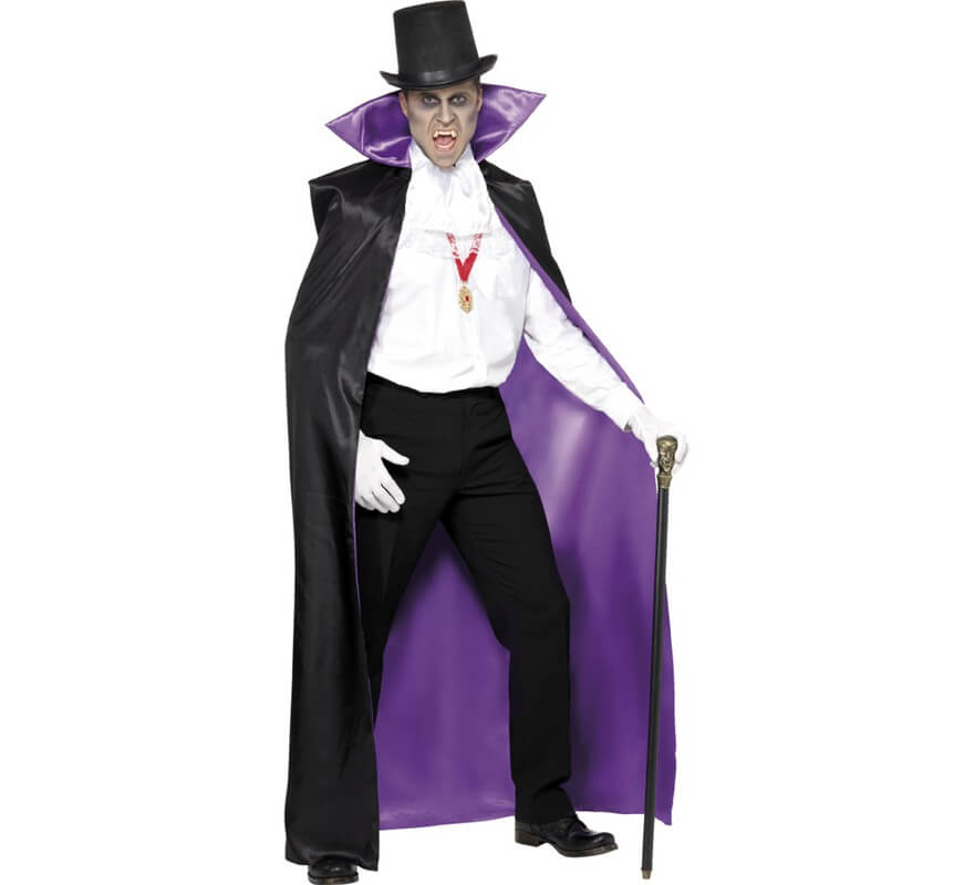 Disfraces de Halloween para hombre, disfraz de vampiro para hombre, disfraz  de Drácula para adultos con capa, corbatín, chaleco Cummerbund, guantes