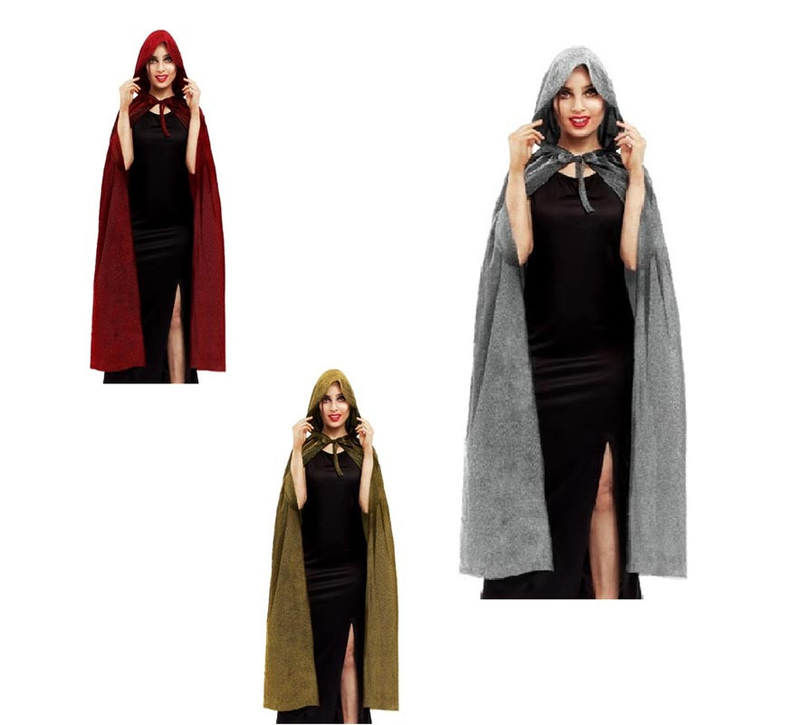 Adult Lame Cape of 140 cm in various colors