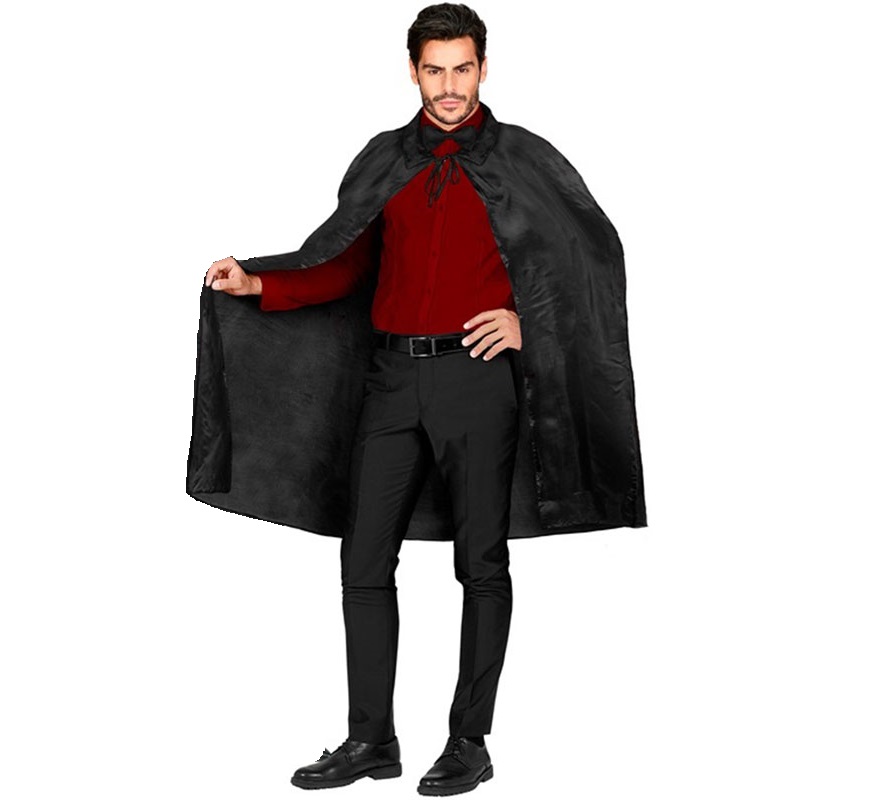Capa preta de 110 cm para adultos Capa preta de 110 cm para adultos