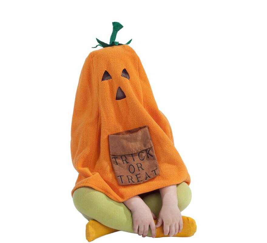 Trick or Treat Pumpkin Hood with Hood for Children