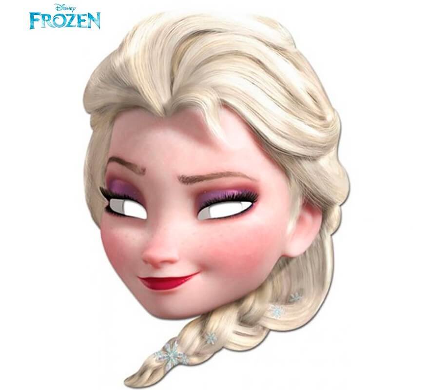 Careta de Elsa de Frozen El reino del hielo de cartón