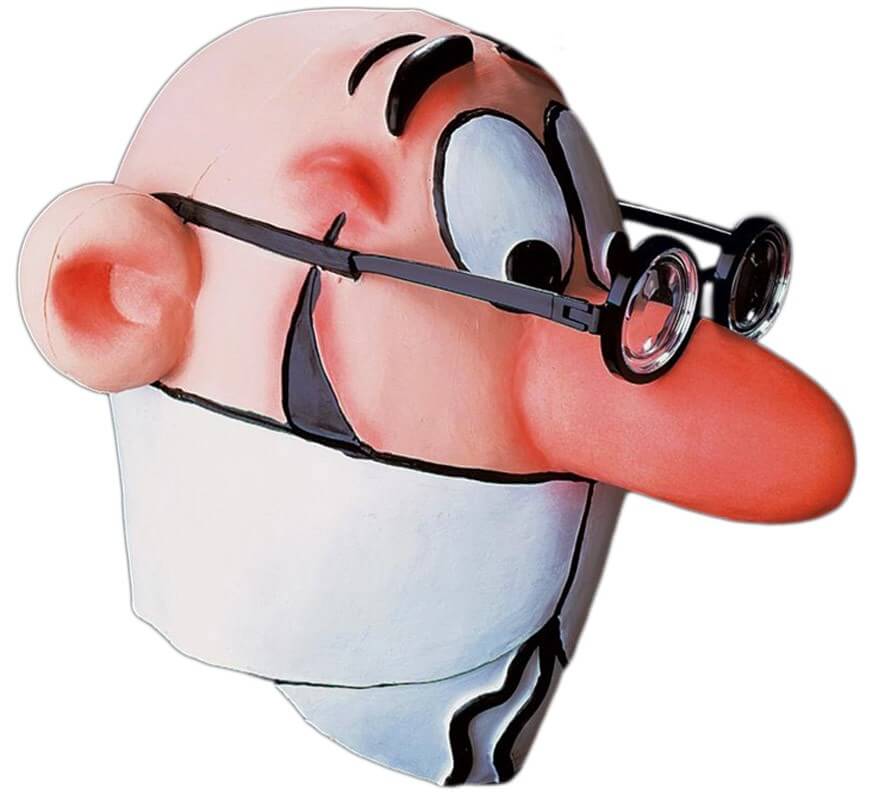 Careta de Mortadelo con gafas