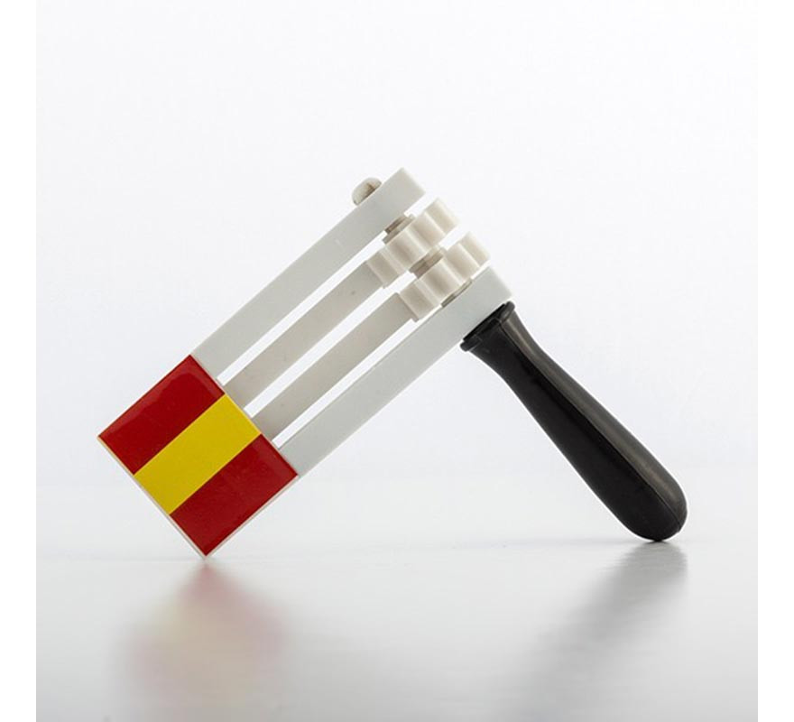 Ratchet with the Spanish flag 15x17x2 cm