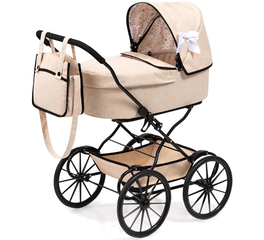 Carro de Muñecas Clásico beige